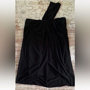 Laundry By Design Black One Shoulder Size 0 Dress Lined Stretchy Mini Women’s